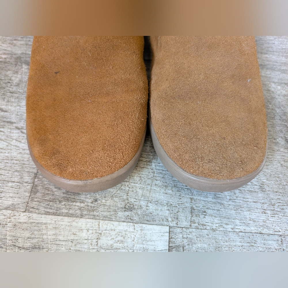Womens Koolaburra By UGG Short Tan Fleece Boots Sz. 8 - Picture 9 of 16